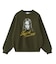 CURSIVE LOGO AND FACE JACQUARD KNIT TOP