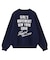 CURSIVE LOGO AND FACE JACQUARD KNIT TOP