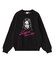 CURSIVE LOGO AND FACE JACQUARD KNIT TOP