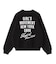 CURSIVE LOGO AND FACE JACQUARD KNIT TOP