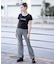 GINGHAM EASY PANTS