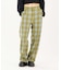 PLAID STRAIGHT LEG PANTS