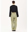 PLAID STRAIGHT LEG PANTS