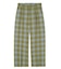 PLAID STRAIGHT LEG PANTS