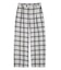 PLAID STRAIGHT LEG PANTS