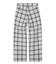 PLAID STRAIGHT LEG PANTS