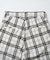 PLAID STRAIGHT LEG PANTS