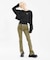 LOW RISE SKINNY STRAIGHT LEG PANTS