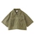 BELT POCKET CROPPED WORK SHIRT
