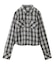 SHIRRED PLAID SHIRT