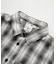 SHIRRED PLAID SHIRT