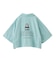 FACE OPEN COLLAR CROPPED SHIRT