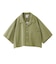 FACE OPEN COLLAR CROPPED SHIRT