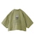 FACE OPEN COLLAR CROPPED SHIRT