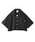 FACE OPEN COLLAR CROPPED SHIRT