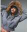 FAUX FUR HOODED JACKET