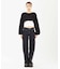 OVAL LOGO 2WAY CROPPED SWEAT TOP