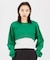 OVAL LOGO 2WAY CROPPED SWEAT TOP
