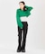 OVAL LOGO 2WAY CROPPED SWEAT TOP