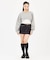 OVAL LOGO 2WAY CROPPED SWEAT TOP