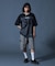 FACE LABEL FOOTBALL TEE DRESS