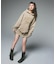 COLLEGE LOGO DRAWSTRING SWEAT DRESS