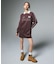 HALF ZIP JERSEY DRESS