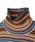 STRIPED HIGH NECK KNIT TOP