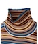 STRIPED HIGH NECK KNIT TOP