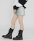 FAUX LEATHER MINI SKIRT