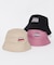 DOUBLE LOGO BUCKET HAT
