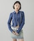 ONE POINT BUTTERFLY ZIP UP TOP