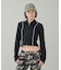 ONE POINT BUTTERFLY ZIP UP TOP
