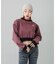 WOVEN CROPPED CREWNECK TOP