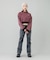WOVEN CROPPED CREWNECK TOP