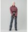WOVEN CROPPED CREWNECK TOP
