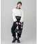 WOVEN CROPPED CREWNECK TOP