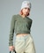 FADED WOVEN MIX HALF ZIP HOODED TOP