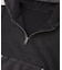 FADED WOVEN MIX HALF ZIP HOODED TOP