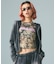 FADED CAMO SHEER L/S TOP