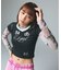 FADED CAMO SHEER L/S TOP