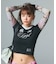 FADED CAMO SHEER L/S TOP