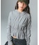 FADED SHIRRED COMPACT ZIP UP HOODIE