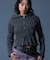 FADED SHIRRED COMPACT ZIP UP HOODIE