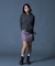 FADED SHIRRED COMPACT ZIP UP HOODIE