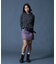 FADED SHIRRED COMPACT ZIP UP HOODIE