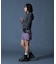 FADED SHIRRED COMPACT ZIP UP HOODIE