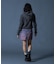 FADED SHIRRED COMPACT ZIP UP HOODIE