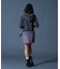 FADED SHIRRED COMPACT ZIP UP HOODIE