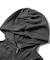 FADED SHIRRED COMPACT ZIP UP HOODIE